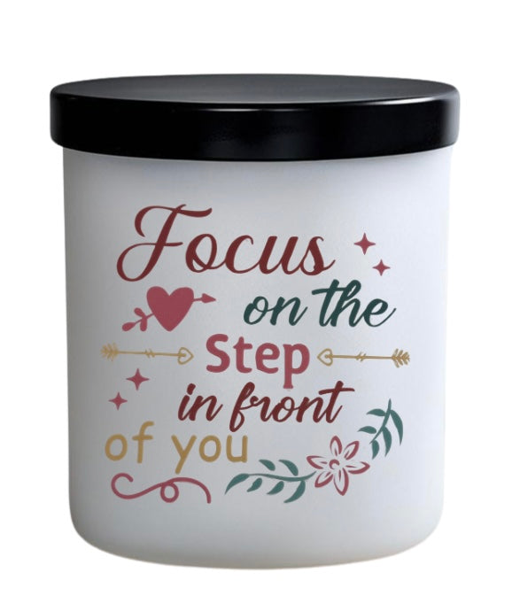Focus on the step in front of you