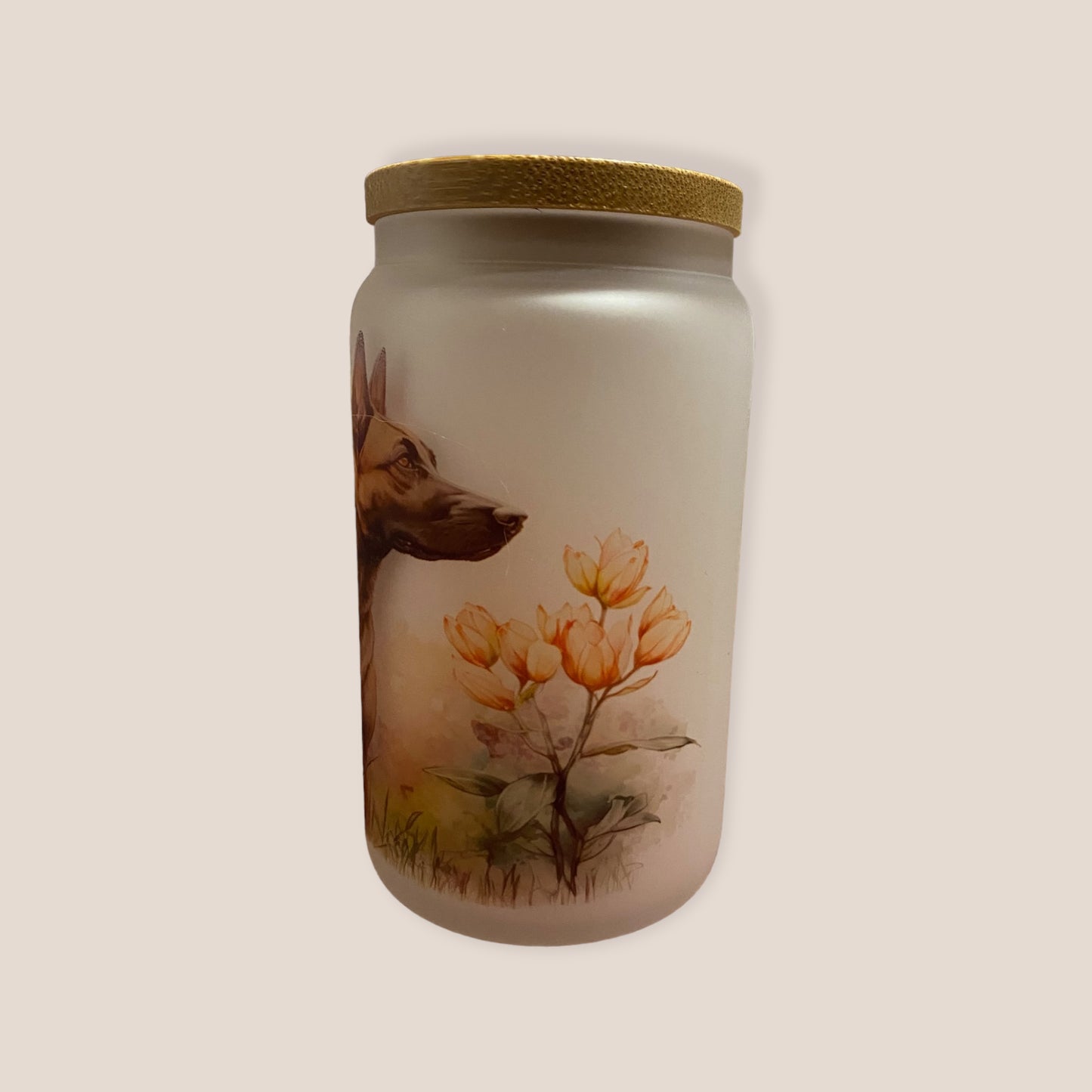Glass and Bamboo - Belgian Malinois Tumbler