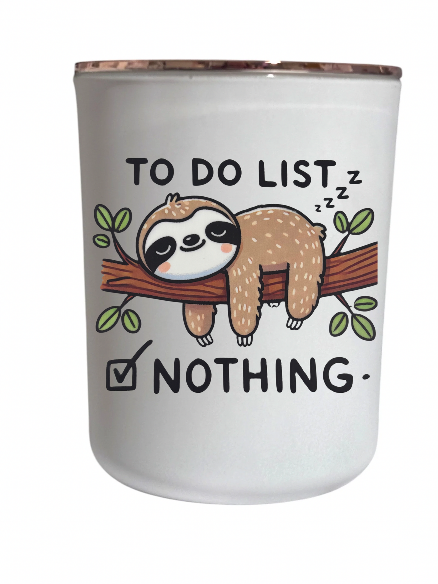 To do list. Nothing - Large Candle