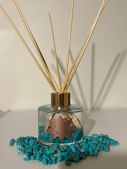 Turquoise Crystal Infused Reed Diffuser