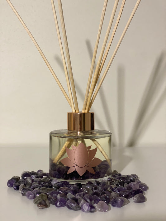 Amethyst Crystal Infused Reed Diffuser