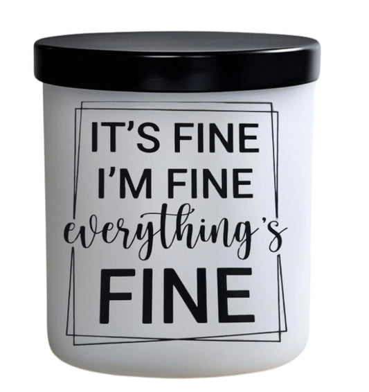 It’s fine, I’m fine. Everything’s fine
