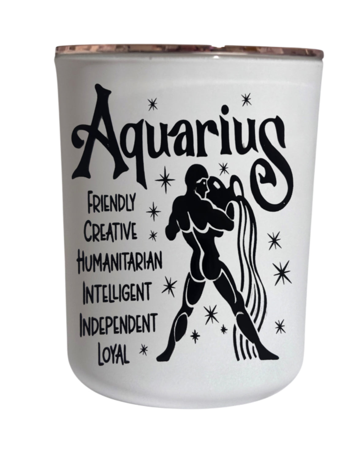 Aquarius Star Sign - Large Candle