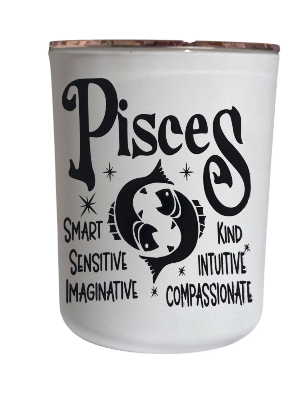 Pisces Star Sign - Large Candle