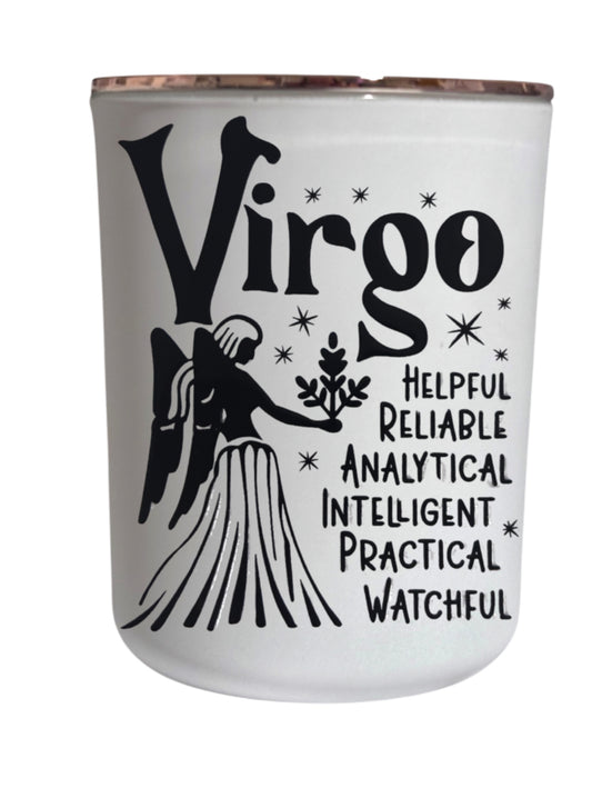 Virgo Star Sign - Large Candle