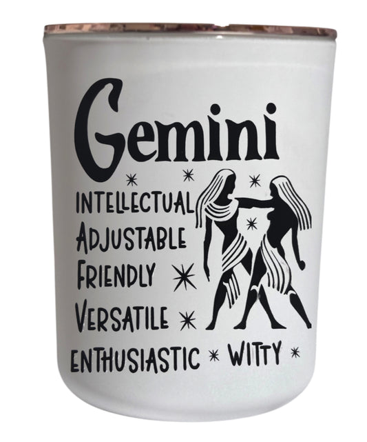 Gemini Star Sign - Large Candle