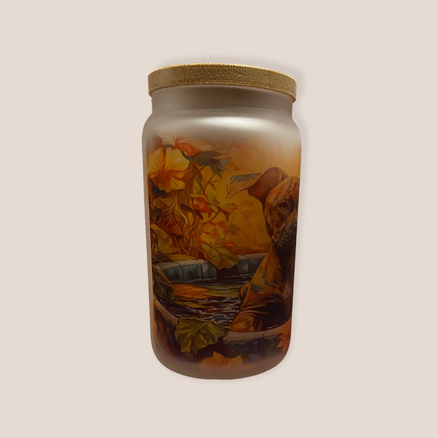 Glass and Bamboo - Amercian Staffy Tumbler