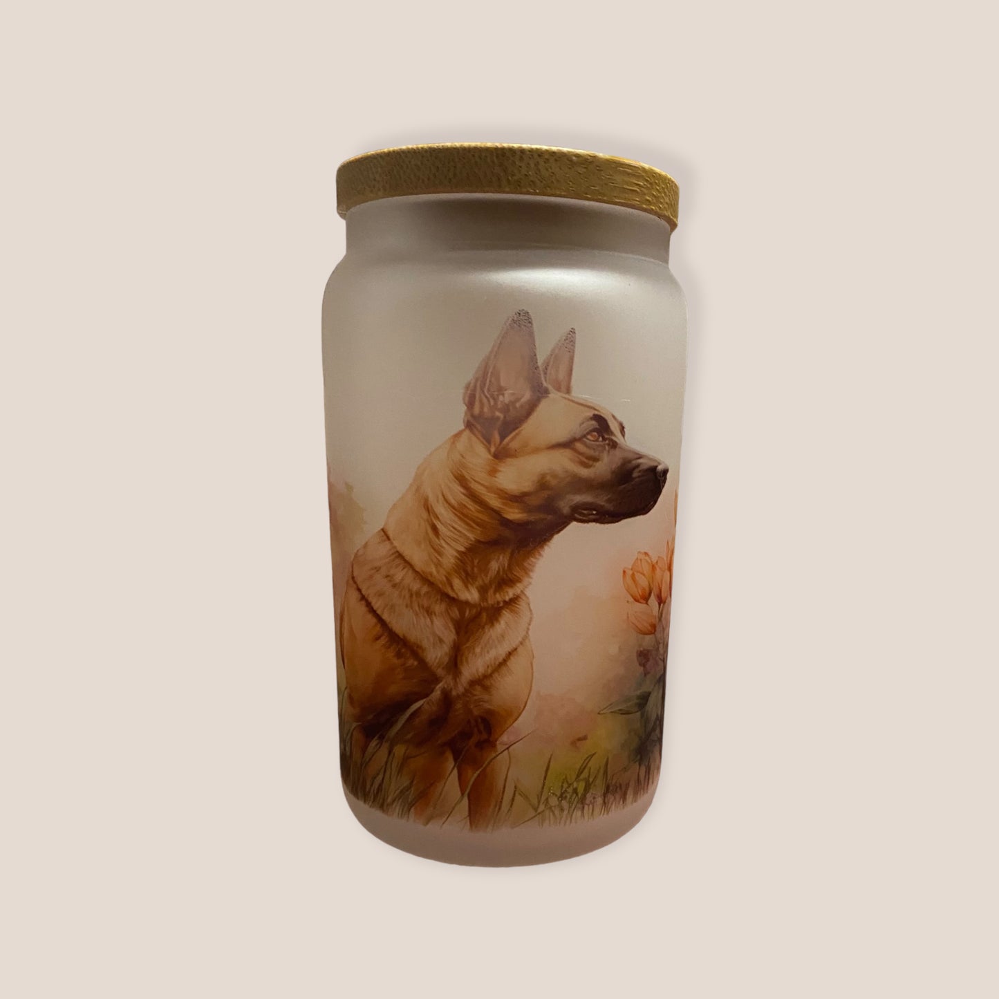 Glass and Bamboo - Belgian Malinois Tumbler