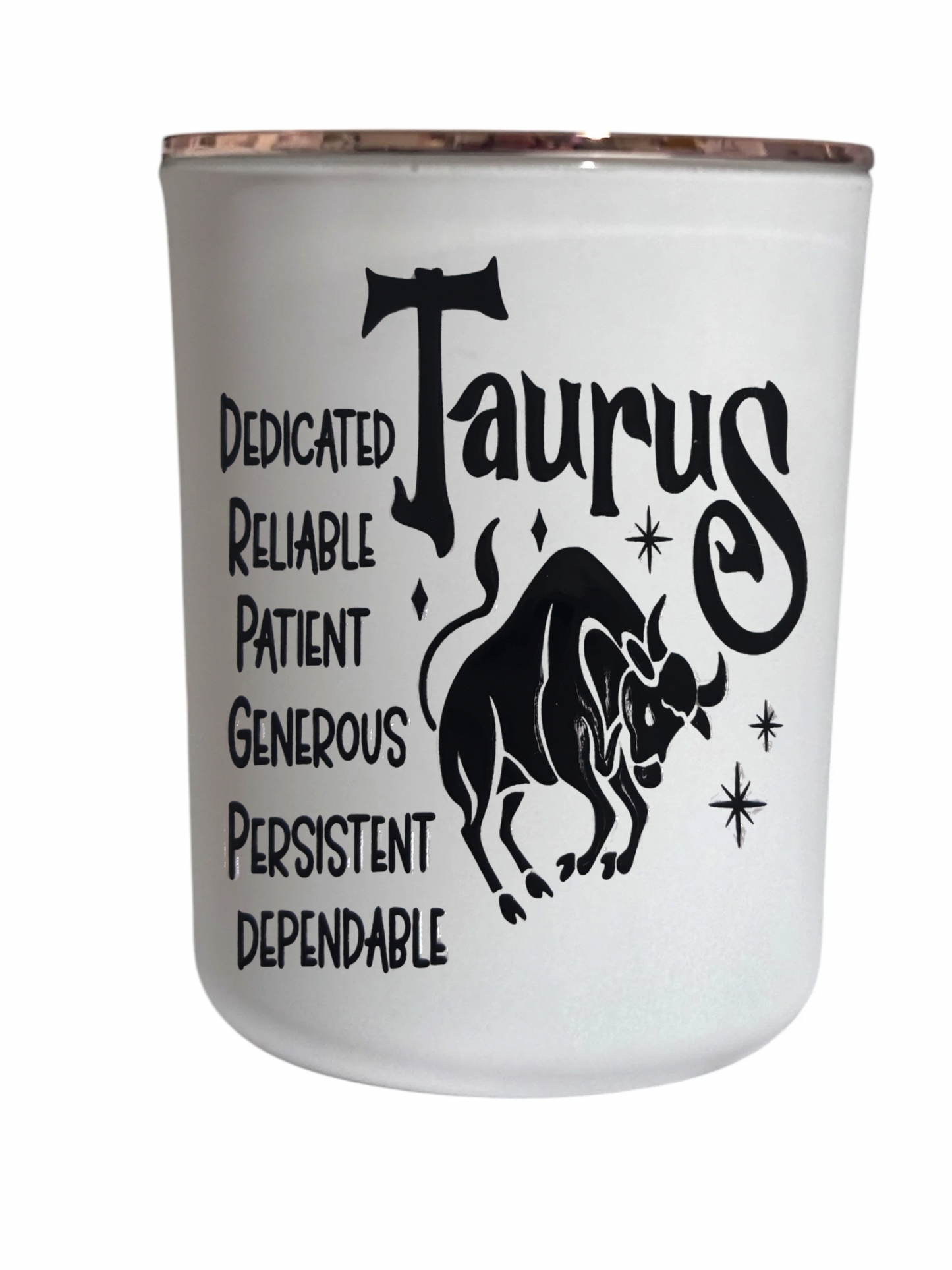 Taurus Star Sign - Large Candle