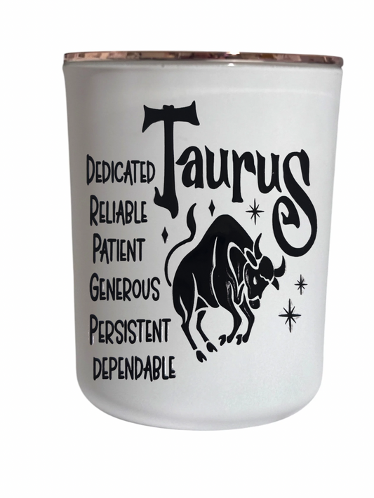 Taurus Star Sign - Large Candle