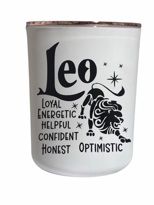 Leo Star Sign - Large Candle