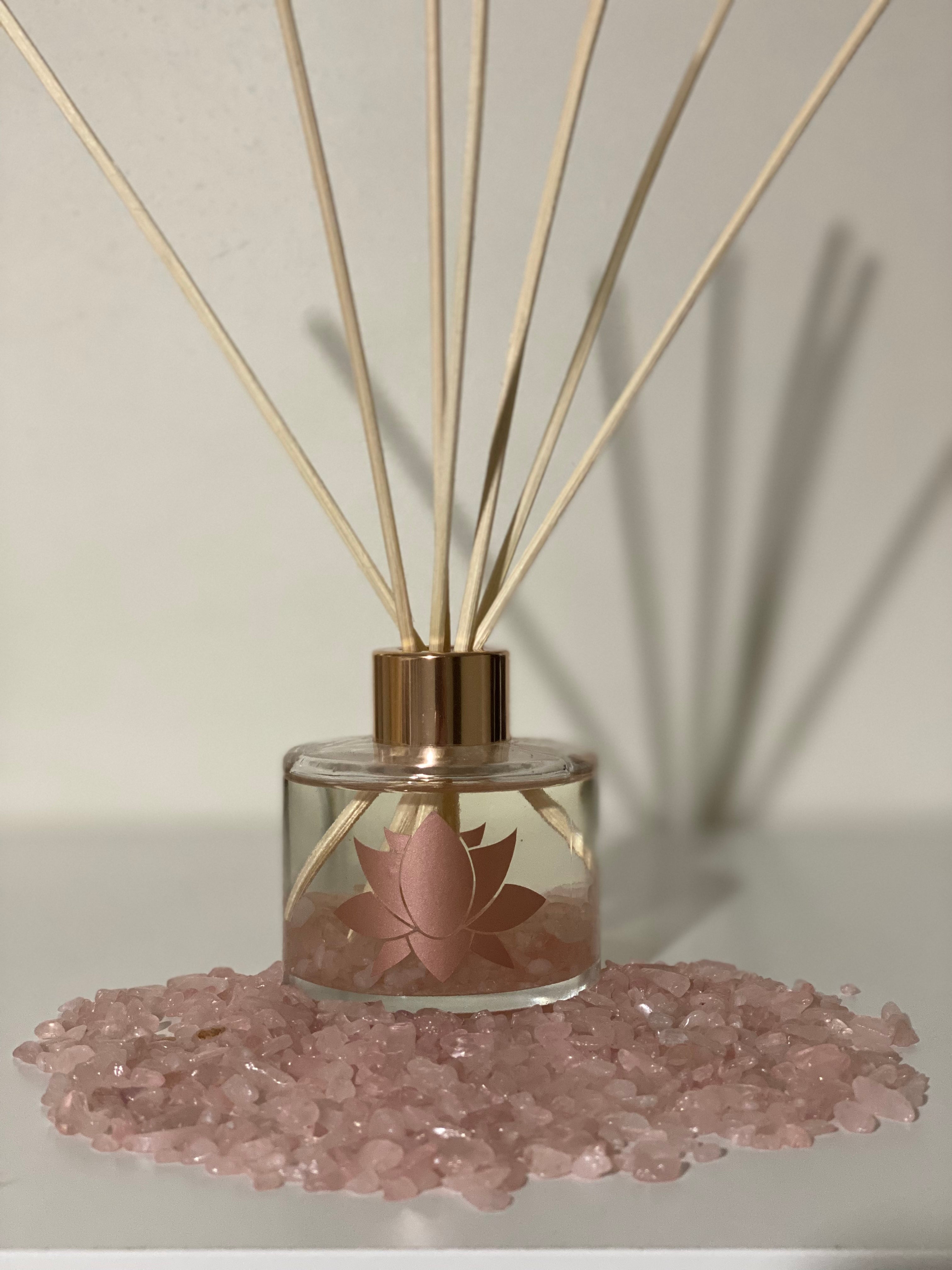 Rose Quartz Crystal Infused Reed Diffuser – Calma CC